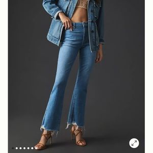 Paige Claudine High-Rise Crop Flare Jeans